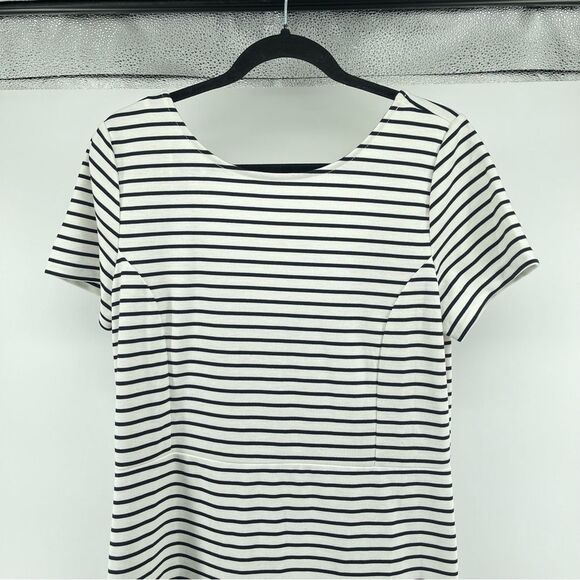 NWT Banana Republic Factory Black and White Striped Dress - Picture 4 of 16